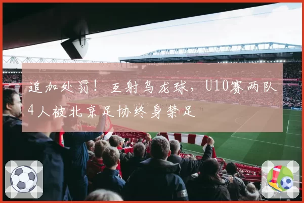 追加处罚！互射乌龙球，U10赛两队4人被北京足协终身禁足